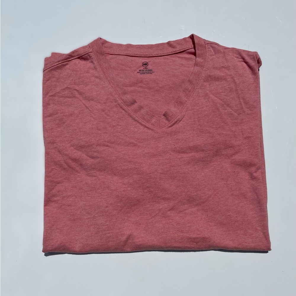 Harbor Bay Short Sleeve Shirt, Salmon, Size 4XL